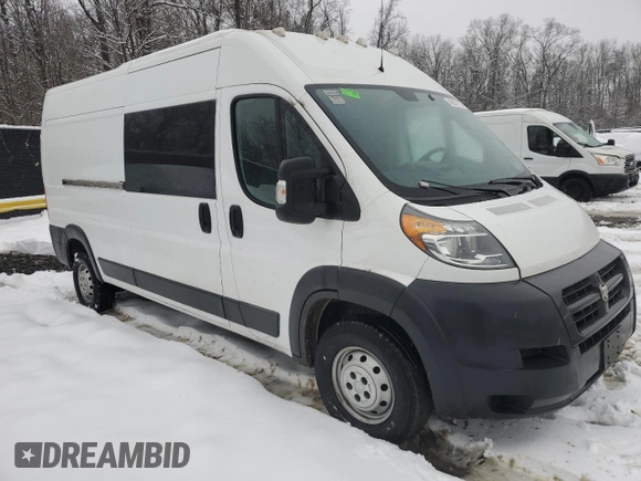 2017 Ram ProMaster Cargo with VIN 3C6TRVDG9HE517606, listed as a Copart auction lot 45267115 with 64,708 mi miles and Clean Title. Bid and sale history available at carsss.com. Image 4.