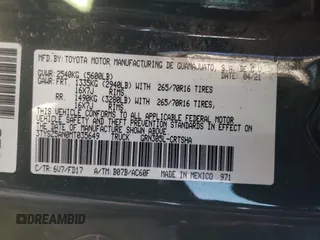 2021 Toyota Tacoma SR z VIN 3TYSZ5AN0MT035649, wystawiony jako Copart lot #75679984 z przebiegiem Nie podano mil oraz Szkoda całkowita • Salvage title. Historia ofert i sprzedaży dostępna na DreamBid. Obrazek 13.