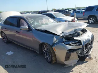 2024 BMW 7 Series 740i with VIN WBA23EH02RCP35525, listed as a IAAI auction lot 41992914 with Not provided miles and . Bid and sale history available at DreamBid. Image 1.