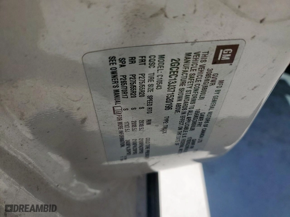 2007 Chevrolet Silverado 1500 LTZ with VIN 2GCEC13J371520196, listed as a Copart auction lot 51127355 with 183,121 mi miles and Salvage Title. Bid and sale history available at carsss.com. Image 12.