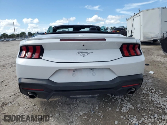 2024 Ford Mustang EcoBoost with VIN 1FAGP8UH2R5124849, listed as a Copart auction lot 62739785 with 28,709 mi miles and Non repairable. Bid and sale history available at DreamBid. Image 6.