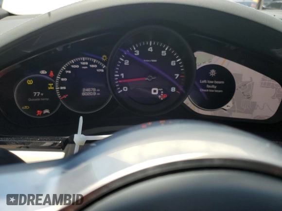 2020 Porsche Cayenne with VIN WP1AA2AY1LDA07598, listed as a Copart auction lot 56995655 with 24,678 mi miles and Salvage title. Bid and sale history available at DreamBid. Image 9.