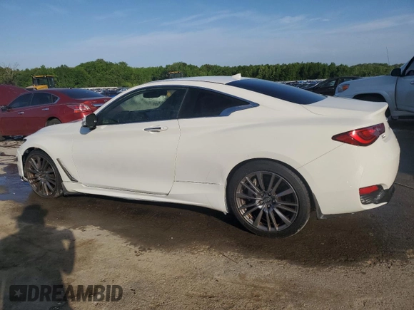 2017 Infiniti Q60 Sport with VIN JN1EV7EK5HM362892, listed as a Copart auction lot 54776955 with 110,430 mi miles and Salvage Title. Bid and sale history available at DreamBid. Image 2.