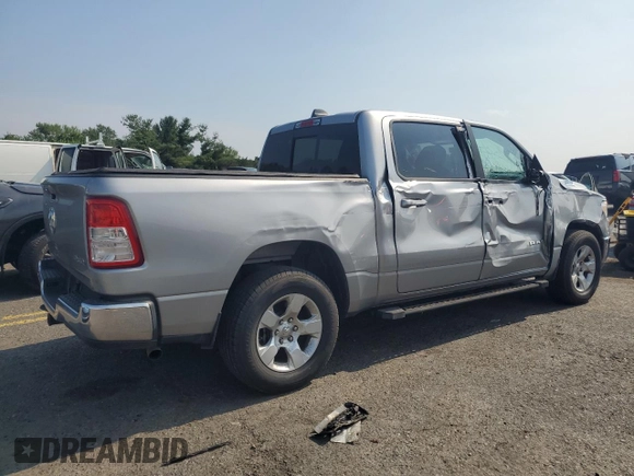 2020 Ram 1500 Big Horn with VIN 1C6RRFFG5LN102316, listed as a Copart auction lot 61872785 with 52,017 mi miles and Salvage title. Bid and sale history available at DreamBid. Image 3.