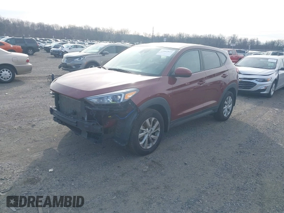 2020 Hyundai Tucson SE with VIN KM8J2CA41LU253693, listed as a IAAI auction lot 41602023 with 39,460 mi miles. Bid and sale history available at carsss.com. Image 2.