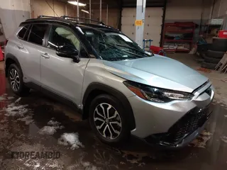 2023 Toyota Corolla Cross Hybrid S with VIN 7MUFBABG1PV013308, listed as a IAAI auction lot 41516406 with 40,486 mi miles and . Bid and sale history available at DreamBid. Image 1.