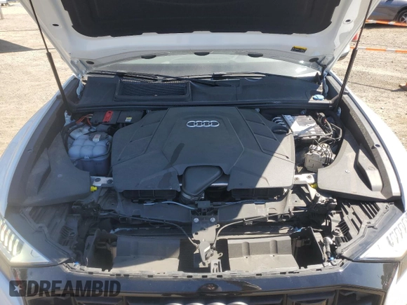 2023 Audi Q8 Premium Plus with VIN WA1EVBF12PD007113, listed as a Copart auction lot 67787744 with 20,482 mi miles and Salvage title. Bid and sale history available at DreamBid. Image 12.