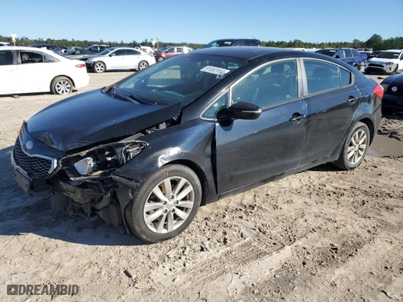 2014 Kia Forte LX with VIN KNAFX4A60E5057547, listed as a Copart auction lot 81062854 with 191,597 mi miles and Salvage Title. Bid and sale history available at carsss.com. Image 1.