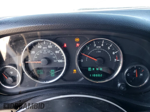 2013 Jeep Wrangler Unlimited Moab with VIN 1C4HJWEG7DL600043, listed as a Copart auction lot 52146945 with 118,882 mi miles and Salvage title. Bid and sale history available at DreamBid. Image 9.