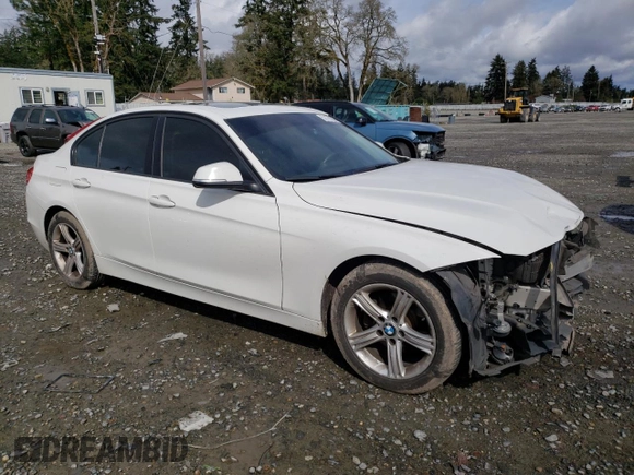 2014 BMW 3 Series 328i with VIN WBA3C1C53EK105495, listed as a Copart auction lot 52176255 with 154,122 mi miles and Salvage Title. Bid and sale history available at carsss.com. Image 4.