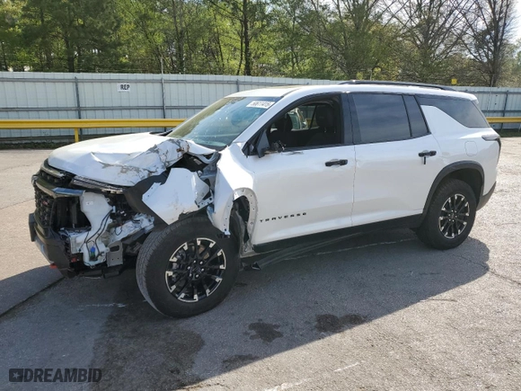 2024 Chevrolet Traverse AWD Z71 with VIN 1GNEVJKS3RJ221229, listed as a Copart auction lot 50611415 with 0 mi miles and Salvage Title. Bid and sale history available at carsss.com. Image 1.