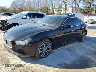 2016 Maserati Ghibli S Q4 with VIN ZAM57RTA1G1181975, listed as a Copart auction lot 87830725 with 62,782 mi miles and Salvage Title. Bid and sale history available at carsss.com. Image 1.