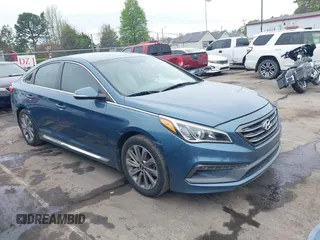 2017 Hyundai Sonata Sport with VIN 5NPE34AF2HH562729, listed as a IAAI auction lot 41941388 with 123,770 mi miles. Bid and sale history available at carsss.com. Image 1.
