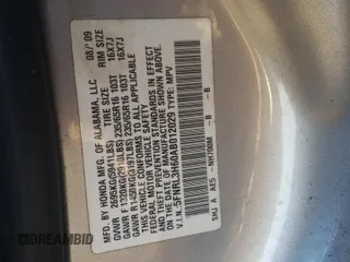 2010 Honda Odyssey EX-L with VIN 5FNRL3H60AB012029, listed as a Copart auction lot 41466155 with 175,048 mi miles and Salvage Title. Bid and sale history available at carsss.com. Image 15.