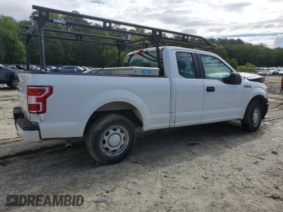 2018 Ford F-150 XL with VIN 1FTEX1CBXJFA58281, listed as a Copart auction lot 81136074 with 114,007 mi miles and Salvage title. Bid and sale history available at DreamBid. Image 3.