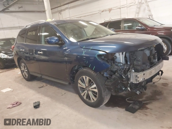 2018 Nissan Pathfinder SL with VIN 5N1DR2MM5JC654942, listed as a IAAI auction lot 41948588 with 86,490 mi miles and . Bid and sale history available at DreamBid. Image 1.