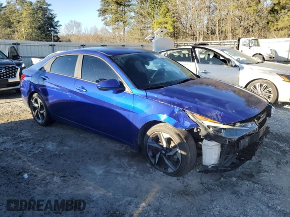 2023 Hyundai Elantra SEL with VIN KMHLS4AG9PU472710, listed as a Copart auction lot 46644995 with 56,231 mi miles and Clean Title. Bid and sale history available at DreamBid. Image 4.