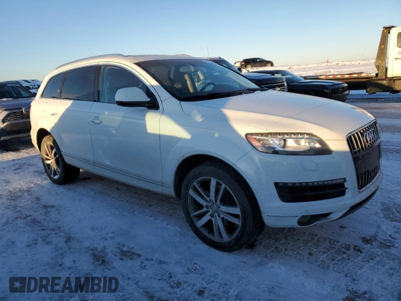 2013 Audi Q7 with VIN WA1VGCFE5DD008027, listed as a Copart auction lot 87247074 with Not provided miles and Clean title. Bid and sale history available at DreamBid. Image 4.