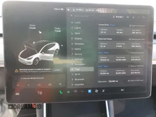 2020 Tesla Model 3 Standard Range Plus with VIN 5YJ3E1EA6LF661513, listed as a Copart auction lot 47008985 with 128,362 mi miles and Non Repairable. Bid and sale history available at DreamBid. Image 9.