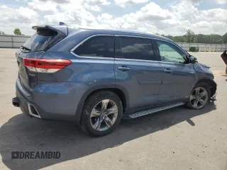 2019 Toyota Highlander Hybrid Limited with VIN 5TDDGRFHXKS067526, listed as a Copart auction lot 55407645 with 48,699 mi miles and Salvage title. Bid and sale history available at DreamBid. Image 3.