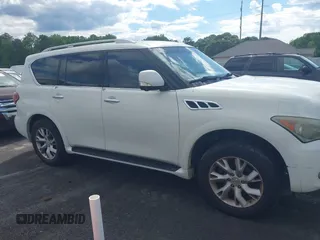 2012 Infiniti QX56 7-passenger with VIN JN8AZ2NF2C9519509, listed as a IAAI auction lot 42191986 with 190,131 mi miles and . Bid and sale history available at DreamBid. Image 13.
