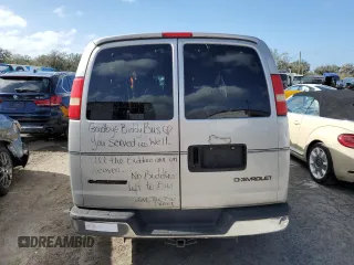 2005 Chevrolet Express Cargo Van YF7 Upfitter with VIN 1GBFG15T351241152, listed as a Copart auction lot 77996504 with 0 mi miles and Salvage Title. Bid and sale history available at carsss.com. Image 6.