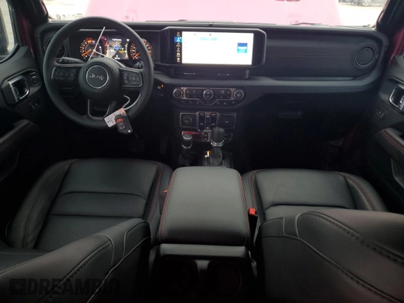 2024 Jeep Wrangler Rubicon with VIN 1C4PJXFG9RW346079, listed as a Copart auction lot 44136565 with 2,447 mi miles and Salvage Title. Bid and sale history available at DreamBid. Image 8.