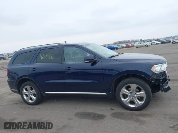 2015 Dodge Durango Limited with VIN 1C4RDJDGXFC824040, listed as a IAAI auction lot 42011156 with 166,305 mi miles and . Bid and sale history available at DreamBid. Image 13.