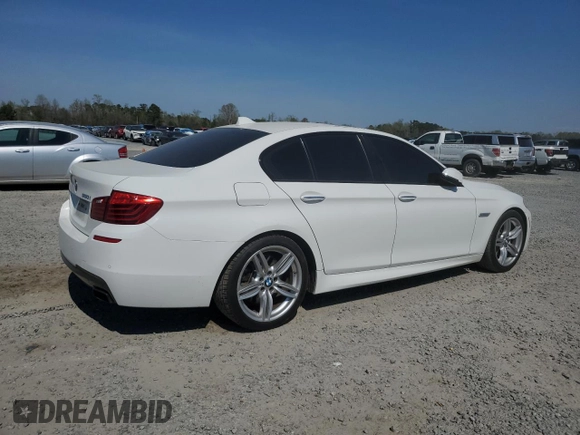 2016 BMW 5 Series 550i with VIN WBAKN9C59GD963159, listed as a Copart auction lot 50718175 with 113,715 mi miles and Salvage title. Bid and sale history available at DreamBid. Image 3.