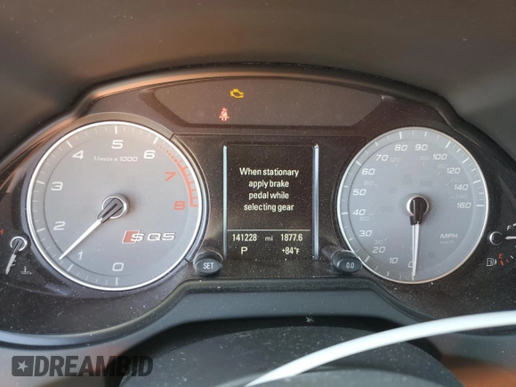 2014 Audi SQ5 Premium Plus z VIN WA1CGAFP7EA131716, wystawiony jako Copart lot #46119135 z przebiegiem 141 228 mil mil oraz Czysty tytuł • Clean title. Historia ofert i sprzedaży dostępna na DreamBid. Obrazek 9.