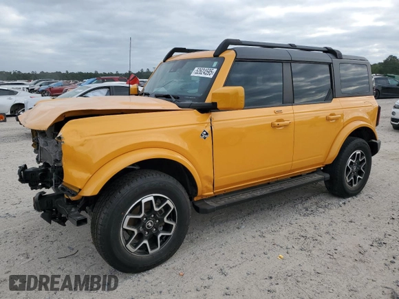 2022 Ford Bronco with VIN 1FMEE5BP5NLB59094, listed as a Copart auction lot 52624595 with 46,101 mi miles and Salvage Title. Bid and sale history available at DreamBid. Image 1.