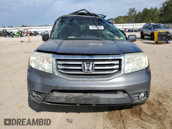 2013 Honda Pilot EX-L with VIN 5FNYF4H68DB004970, listed as a Copart auction lot 42654905 with 137,854 mi miles and Salvage Title. Bid and sale history available at carsss.com. Image 5.