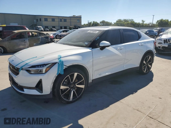2022 Polestar 2 with VIN LPSED3KA2NL056361, listed as a Copart auction lot 72074604 with 30,566 mi miles and Salvage Title. Bid and sale history available at carsss.com. Image 1.
