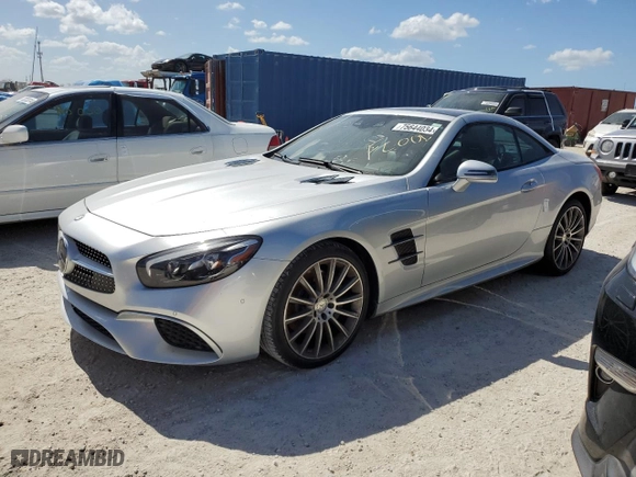 2017 Mercedes-Benz SL with VIN WDDJK7DAXHF044516, listed as a Copart auction lot 75644034 with NaN miles and Salvage Title. Bid and sale history available at carsss.com. Image 1.