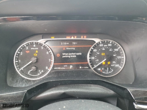 2023 Nissan Pathfinder SV with VIN 5N1DR3BC8PC243303, listed as a Copart auction lot 45817675 with 48,288 mi miles and Salvage Title. Bid and sale history available at carsss.com. Image 9.