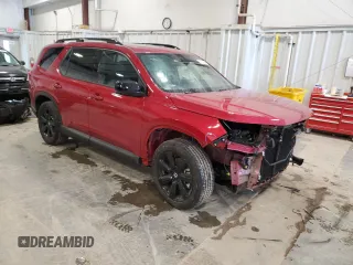2025 Honda Pilot Black Edition with VIN 5FNYG1H94SB051190, listed as a Copart auction lot 85332994 with 3,116 mi miles and Salvage Title. Bid and sale history available at carsss.com. Image 4.