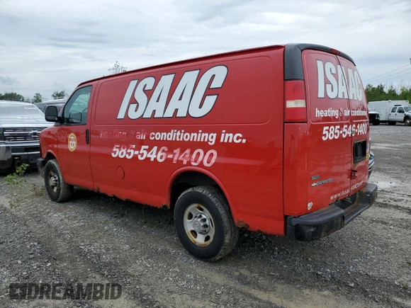 2010 Chevrolet Express Cargo with VIN 1GCZGFBA4A1136638, listed as a Copart auction lot 62981635 with 171,436 mi miles and Clean title. Bid and sale history available at DreamBid. Image 2.
