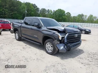 2024 Toyota Tundra SR5 with VIN 5TFLA5DB5RX233640, listed as a IAAI auction lot 42154698 with 22,220 mi miles and . Bid and sale history available at DreamBid. Image 1.