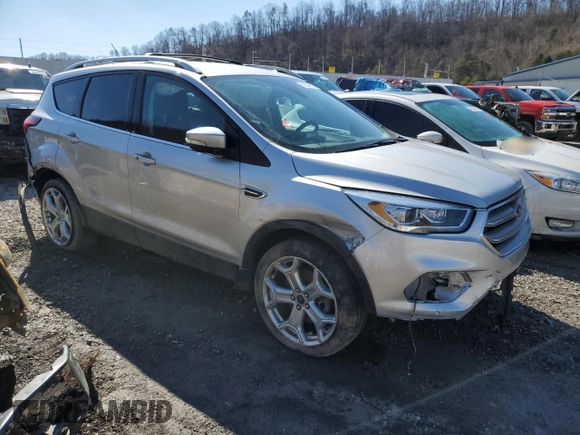 2019 Ford Escape Titanium with VIN 1FMCU9J98KUB53669, listed as a Copart auction lot 47344715 with 84,051 mi miles and Salvage title. Bid and sale history available at DreamBid. Image 4.