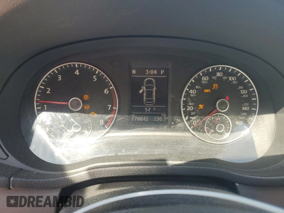 2014 Volkswagen Passat SE with VIN 1VWBT7A32EC048264, listed as a Copart auction lot 53511665 with 170,842 mi miles and Clean title. Bid and sale history available at DreamBid. Image 9.