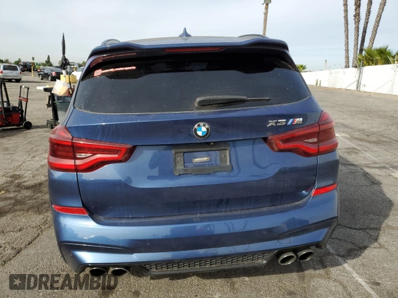 2020 BMW X3 M Competition with VIN 5YMTS0C00LLT10453, listed as a Copart auction lot 74014573 with 35,896 mi miles. Bid and sale history available at carsss.com. Image 6.