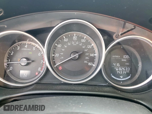 2016 Mazda CX-5 Sport with VIN JM3KE4BY0G0742436, listed as a Copart auction lot 59693945 with 74,314 mi miles and Salvage title. Bid and sale history available at DreamBid. Image 9.