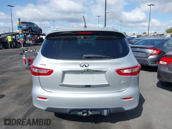2014 Infiniti QX60 with VIN 5N1AL0MM9EC521244, listed as a IAAI auction lot 41932375 with 97,967 mi miles and . Bid and sale history available at carsss.com. Image 16.