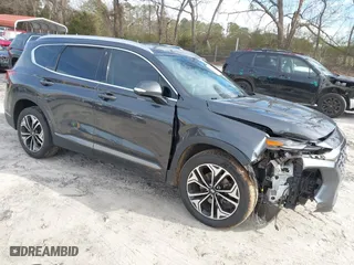 2020 Hyundai Santa Fe Limited with VIN 5NMS53AA2LH301974, listed as a IAAI auction lot 41614588 with 104,621 mi miles. Bid and sale history available at carsss.com. Image 1.