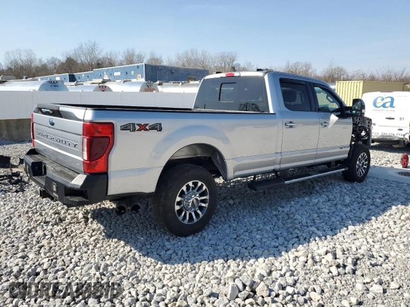 2022 Ford F-350 XL with VIN 1FT8W3BT0NEF02513, listed as a Copart auction lot 48877055 with 53,030 mi miles and Salvage Title. Bid and sale history available at DreamBid. Image 3.