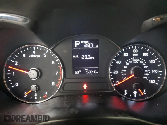 2017 Kia Forte5 LX with VIN KNAFK5A8XH5704627, listed as a Copart auction lot 51054265 with 152,846 mi miles and Salvage Title. Bid and sale history available at carsss.com. Image 9.