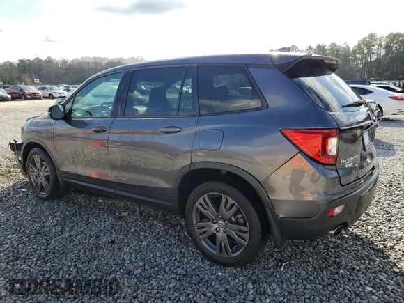 2019 Honda Passport EX-L with VIN 5FNYF7H5XKB001901, listed as a Copart auction lot 87186504 with 93,540 mi miles and Salvage Title. Bid and sale history available at carsss.com. Image 2.