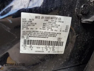 2022 Ford Explorer XLT с VIN 1FMSK8DH9NGA84010, выставлен на аукционе Copart как лот 63575275 с пробегом 47 413 миль миль и Списание • Salvage title. История ставок и продаж доступна на DreamBid. Изображение 12.
