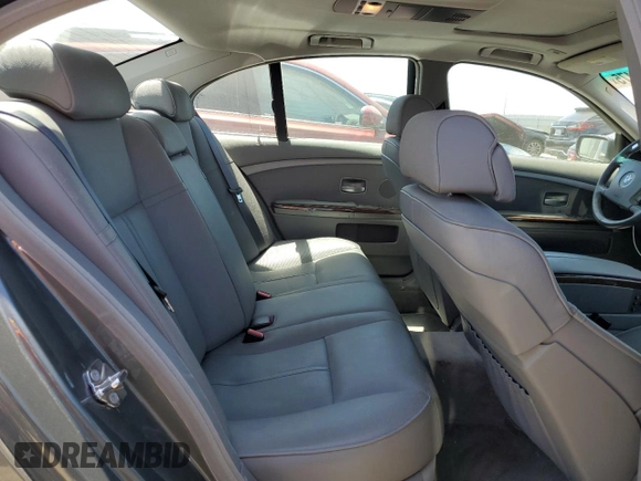 2005 BMW 7 Series with VIN WBAGL63545DP74927, listed as a Copart auction lot 58099475 with 81,387 mi miles and Clean title. Bid and sale history available at DreamBid. Image 10.
