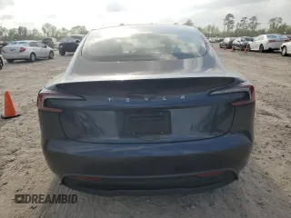 2024 Tesla Model 3 with VIN 5YJ3E1EA5RF741345, listed as a Copart auction lot 51535165 with 7,372 mi miles and Salvage Title. Bid and sale history available at DreamBid. Image 6.